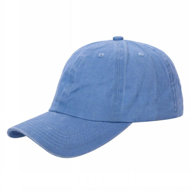 6 Panel Pigment Dyed Cotton Dad Hat Adjustable Buckle Blank Cap #621 - Pink wholesale blank hat
